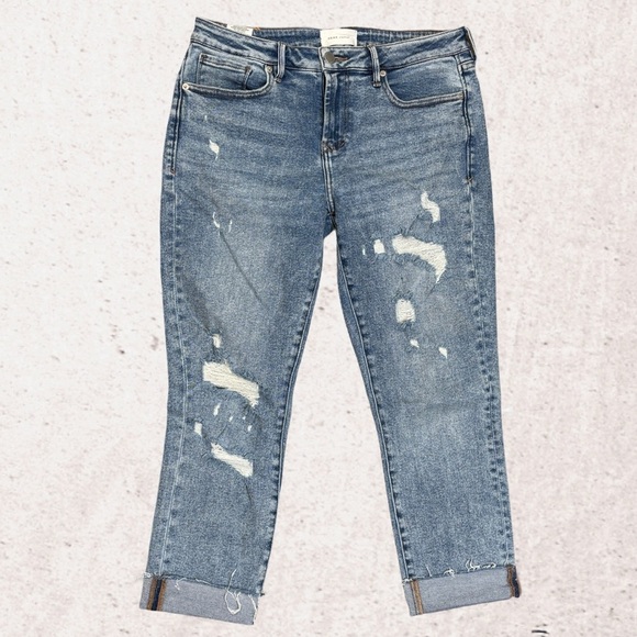 Dear John Blue Cropped Ankle Jeans - Picture 1 of 5
